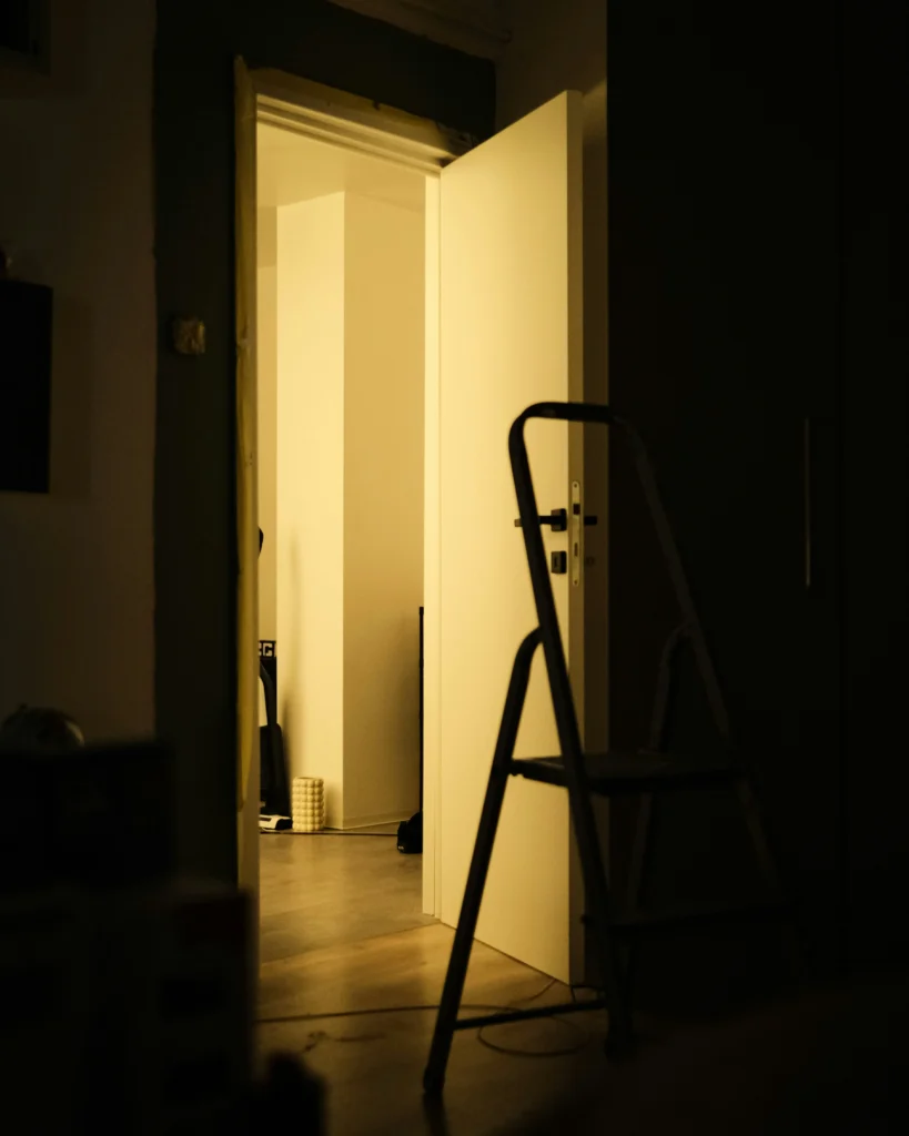motion sensor nightlight in hallway for elderly parent aging in place safety