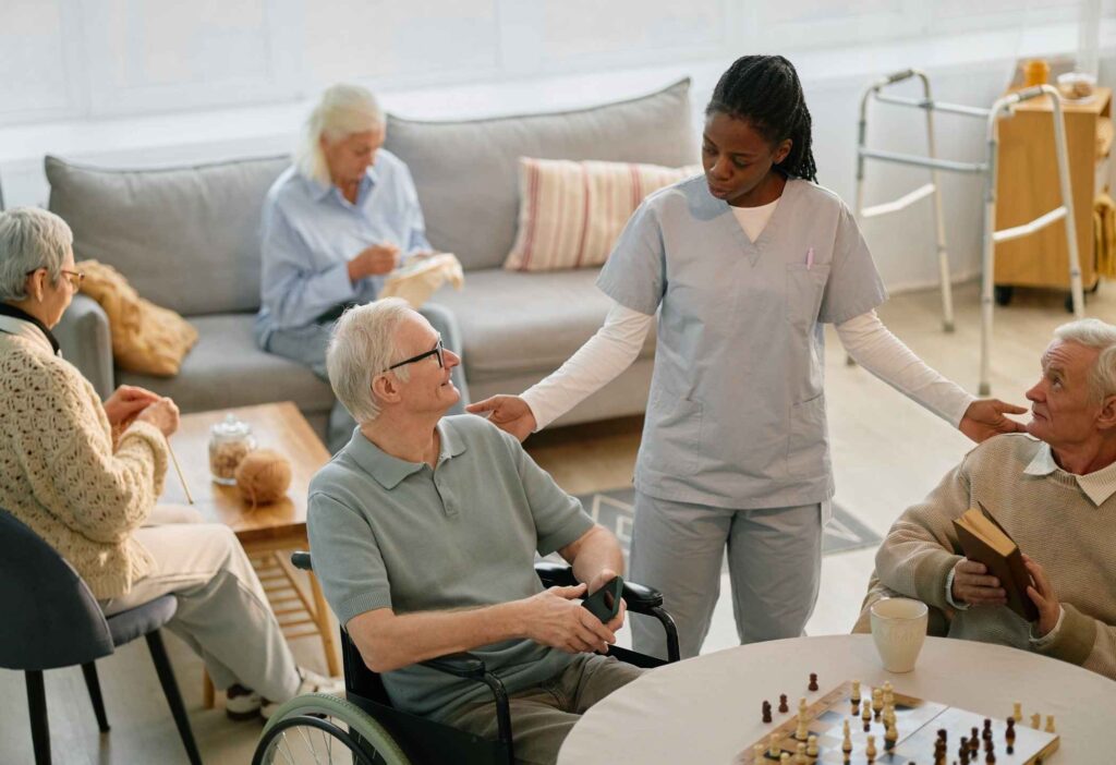 Private room in an assisted living community for seniors