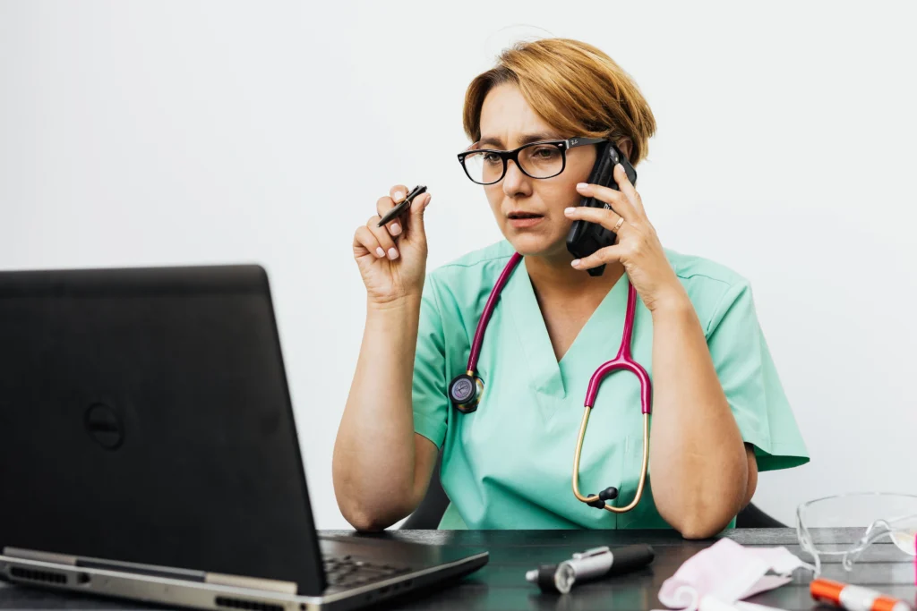 doctor phone call caregiver