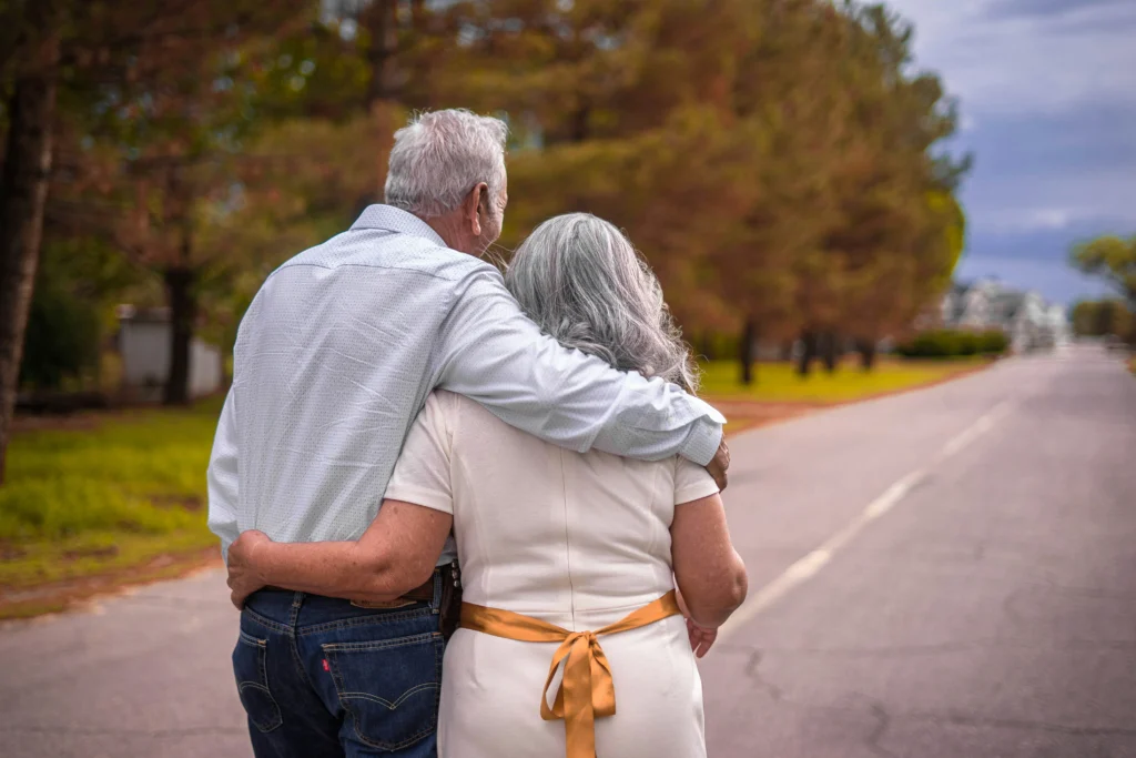 elderly couple family 