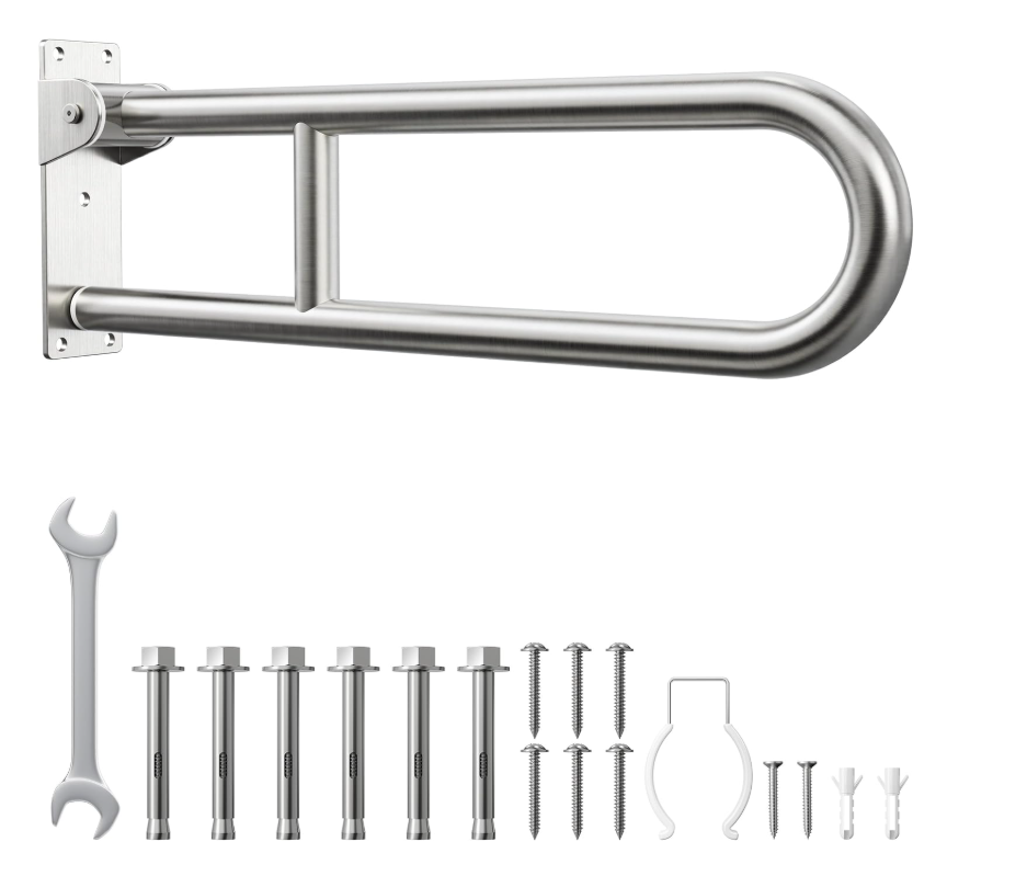 Wall-mounted grab bars