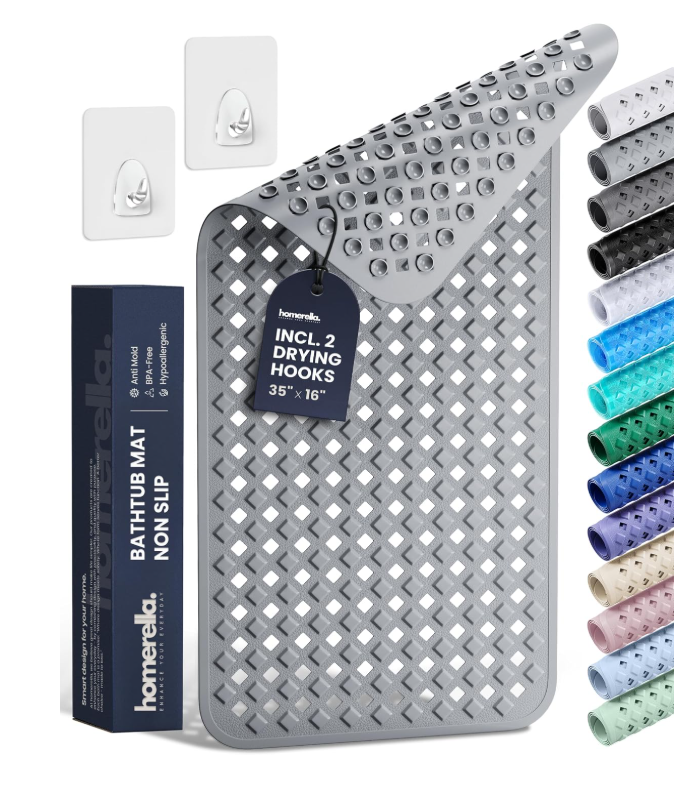 Non-slip bath and shower mats